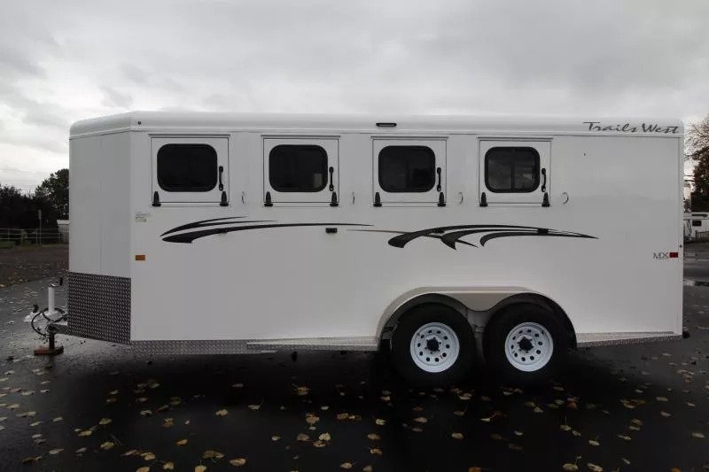 2026 Trails West Trailers Adventure MX II 4 Horse Trailer - Swing Out Saddle - Image 11