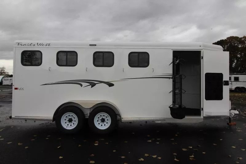2026 Trails West Trailers Adventure MX II 4 Horse Trailer - Swing Out Saddle - Image 3
