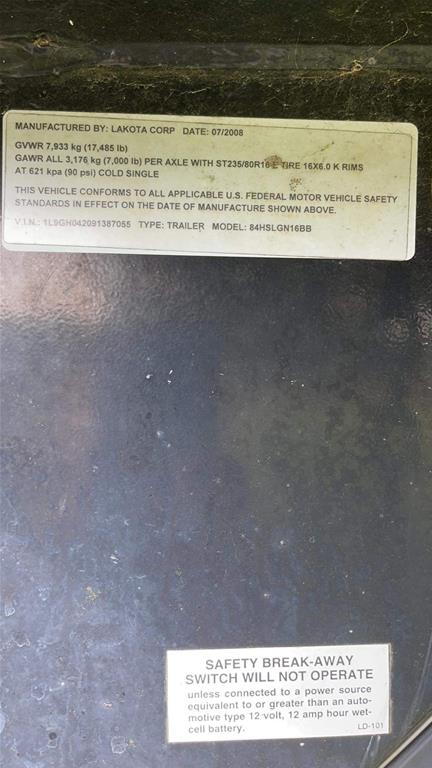 2009 Lakota M-84HSLGN16BB 4 Horse Slant Load Gooseneck with Living Quarters - Image 7