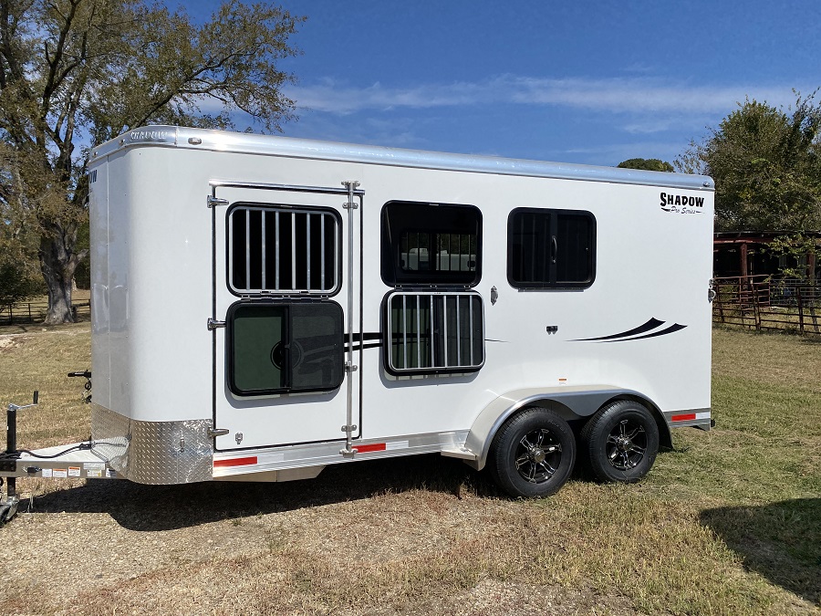 2024 Shadow Trailer 3 Horse Slant PRO SERIES Bumper Pull - Image 2