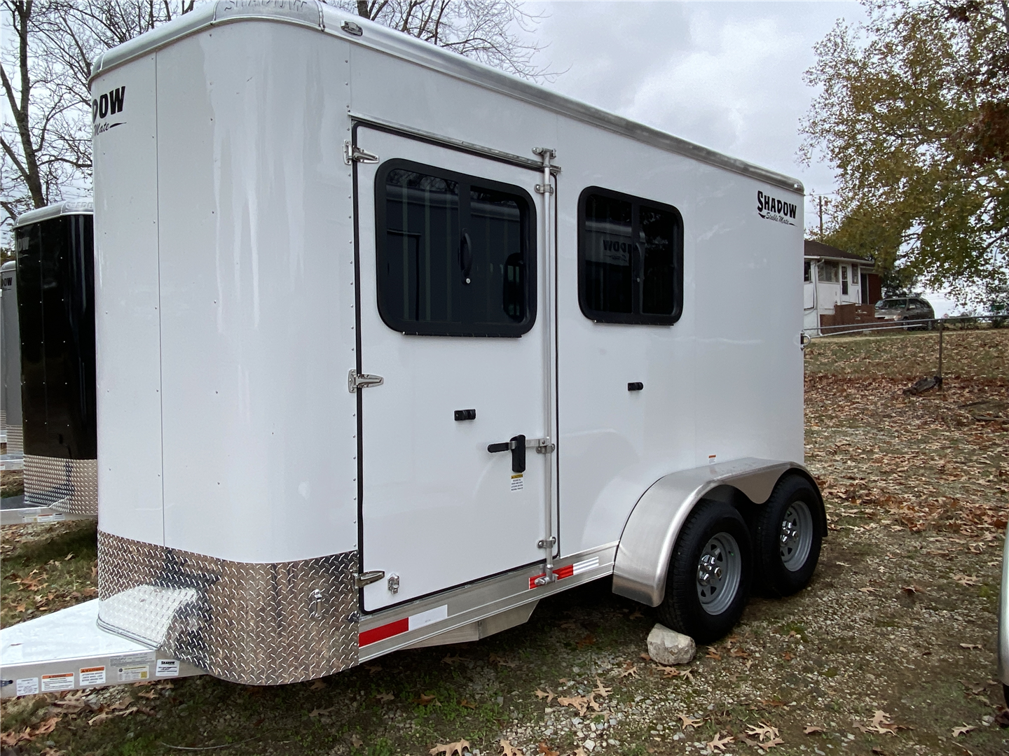 2024 Shadow Trailer 2 Horse Slant Load Bumper Pull w/ Escape Door & Ramp - Image 4