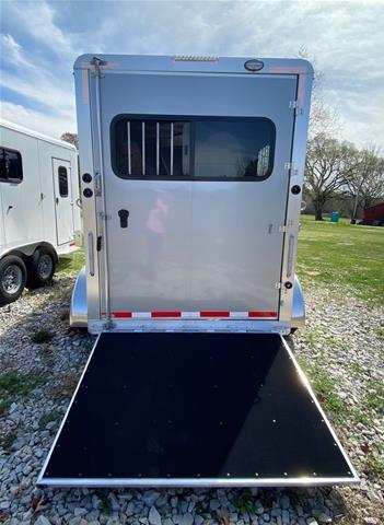 2024 Shadow Trailer 2 Horse Slant Load Bumper Pull w/ Escape Door & Ramp - Image 8