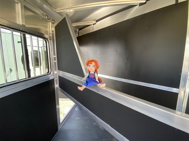 2024 Shadow Trailer 2 Horse Slant Load Bumper Pull w/ Escape Door & Ramp - Image 5