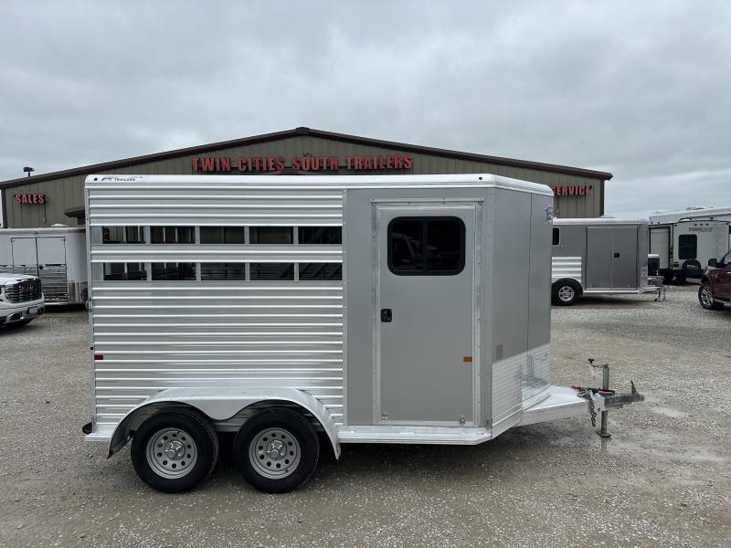 2019 Frontier 2 Horse Slant Load Stock Combo Bumper Pull - Image 3