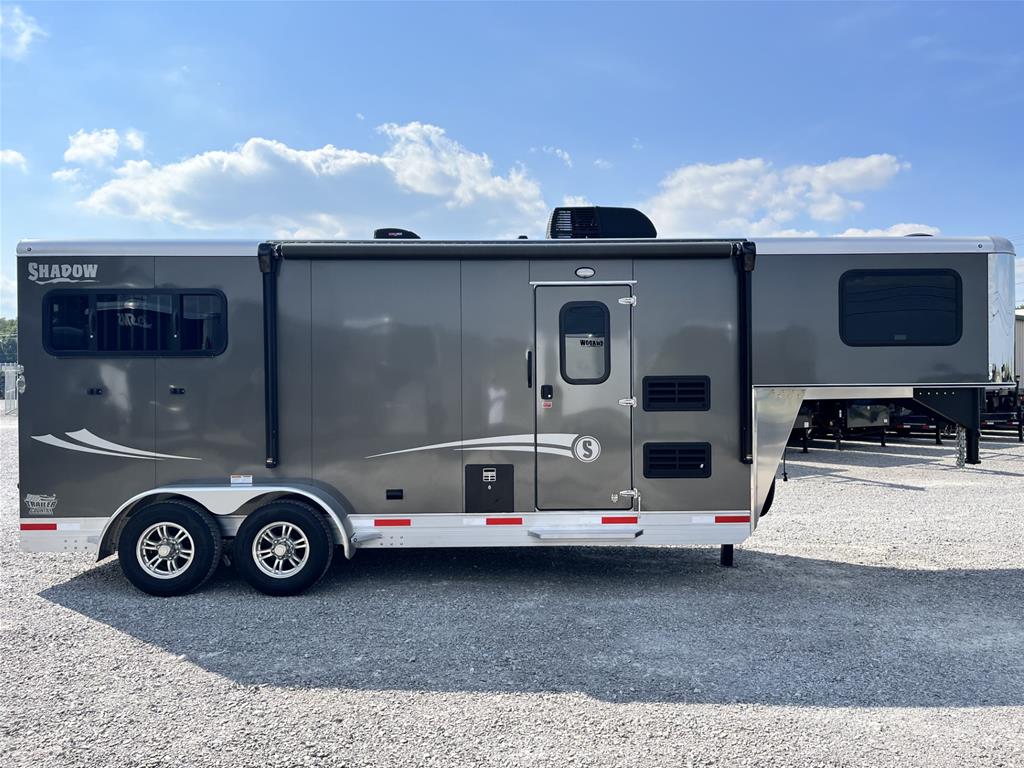 2024 Shadow 69186S 2 Horse Slant Load Gooseneck Trailer with Living Quarters - Image 3